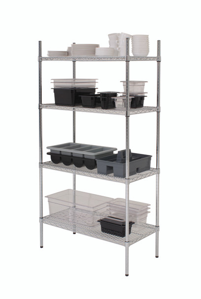 GenWare 4 Tier Wire Racking 91 x 45 x 183cm