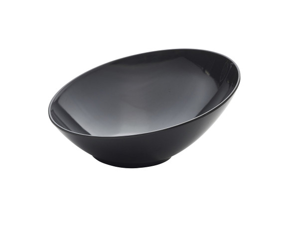 Black Melamine Slanted Buffet Bowl 30 x 29 x 13cm