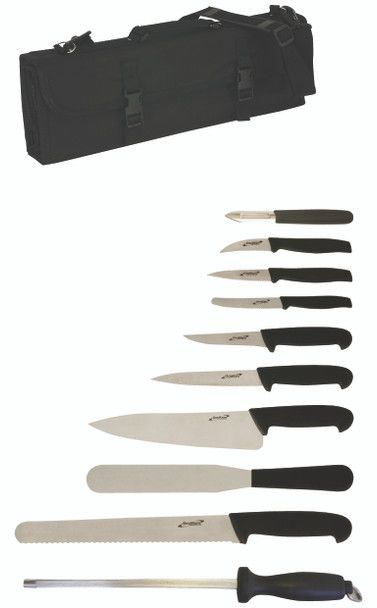 10 Piece Knife Set + Knife Case Group Image