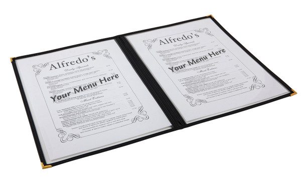 American Style Clear Menu Holder - 2 Page Group Image