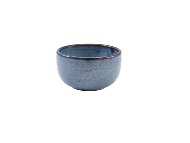 Terra Porcelain Aqua Blue Round Bowl 12.5cm 6 Pack Group Image