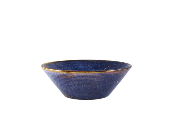 Terra Porcelain Aqua Blue Conical Bowl 19.5cm 6 Pack Group Image