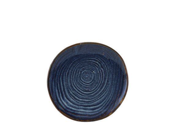 Terra Porcelain Aqua Blue Organic Plate 21cm 6 Pack Group Image