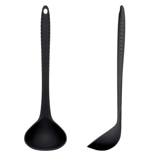 Black Silicone Ladle 30cm Group Image