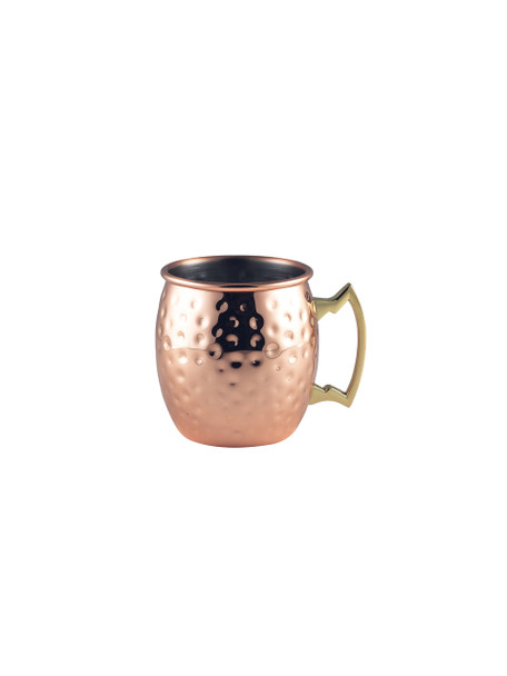 Barrel Copper Mug 40cl/14oz Hammered