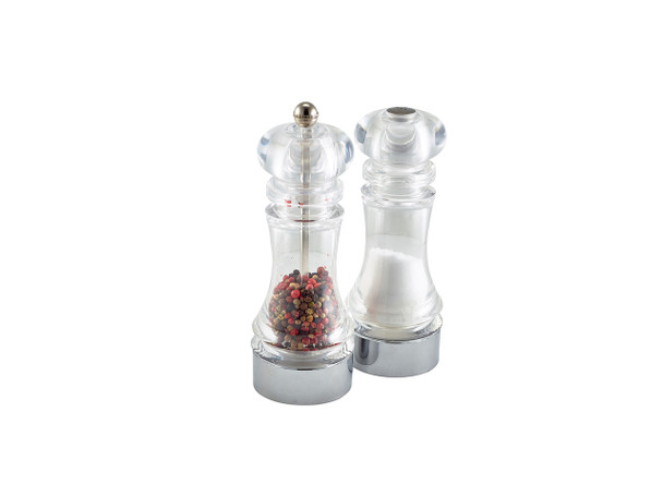 GenWare Clear Pepper Grinder & Salt Shaker Set