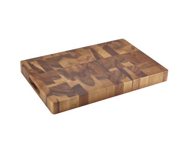 Acacia Wood End Grain Chopping Board 18 x 12 x 1.75"