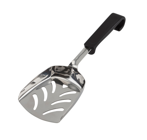 Genware Plastic Handle Chip Scoop Black