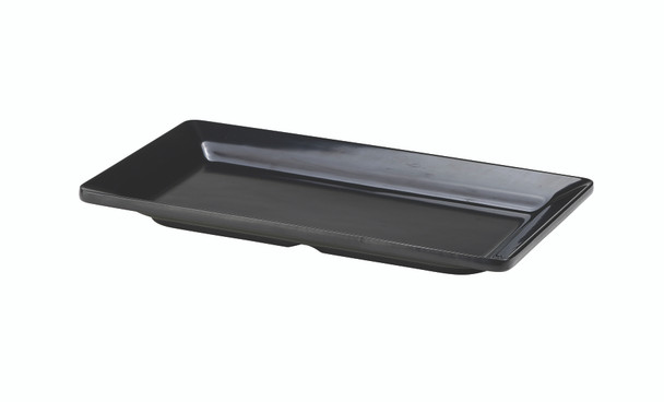 Black Melamine Platter GN 1/3 Size 32X17.5cm