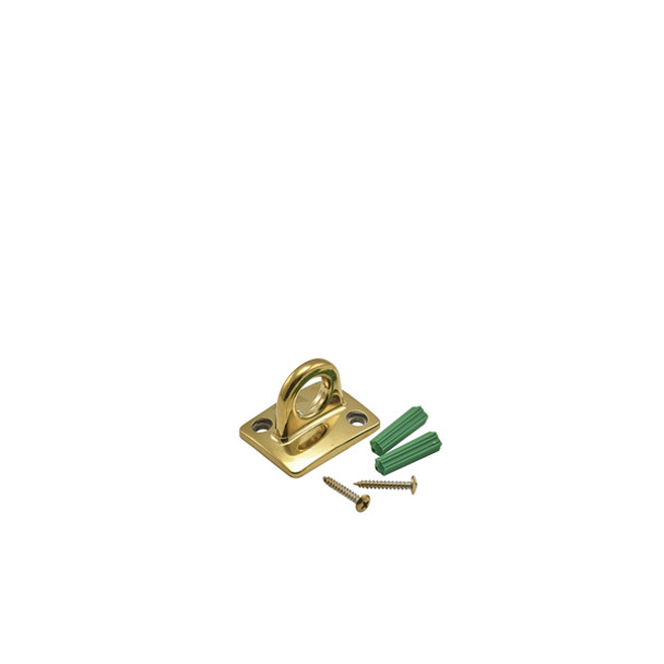 Brass Plated Wall Attachment For Barrier Rope