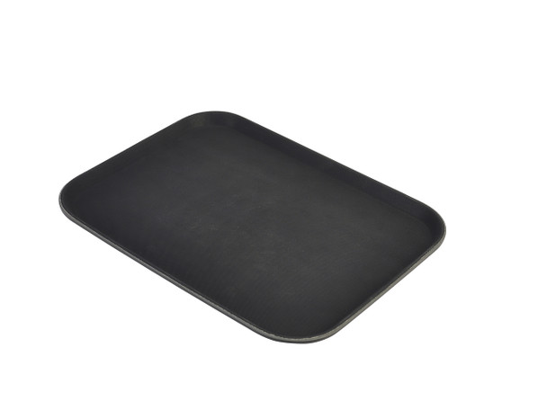 Gengrip 18" x 26" Rect. Non-Slip Tray Black