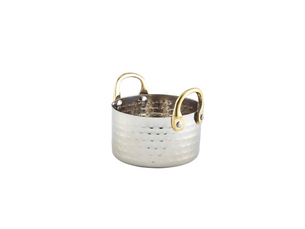 Mini Hammered St/St Casserole Dish 9.2 x 5cm 12 Pack