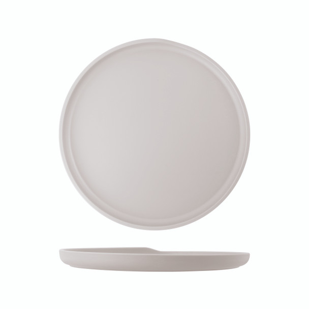 White Copenhagen Round Melamine Plate 28cm 6 Pack