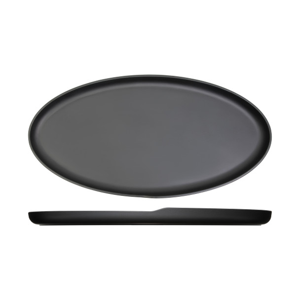 Black Copenhagen Oval Melamine Dish 55 x 27.5cm