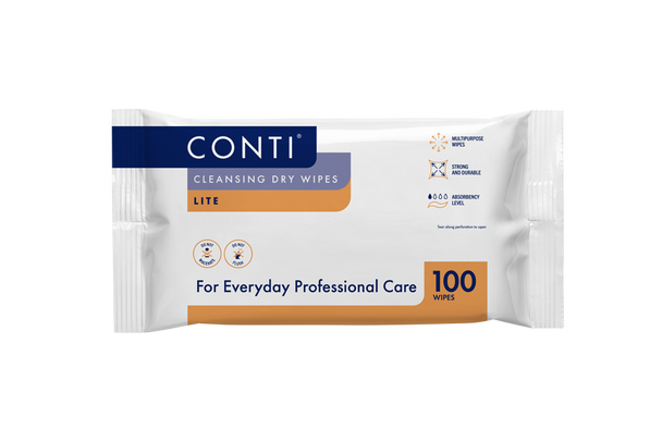 Conti Lite Patient Cleansing Dry Wipes Large 100 Pack