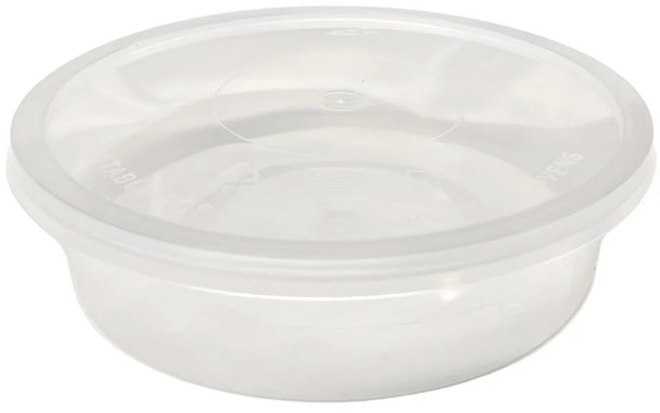 8OZ Heavy Duty Round Containers and Lids 1 X 250