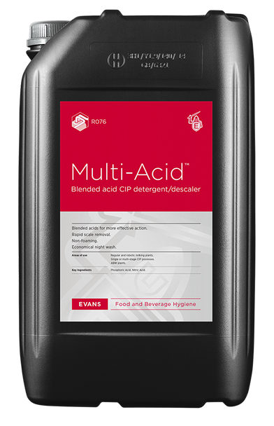 Evans Blended Acid CIP Descaler 25Ltr