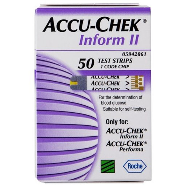 Accuchek Inform II Test Strips inside the box