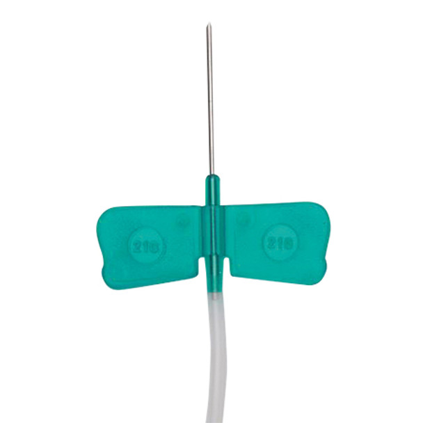 Full image of Butterfly Needle 21G Green With 300mm Tubing