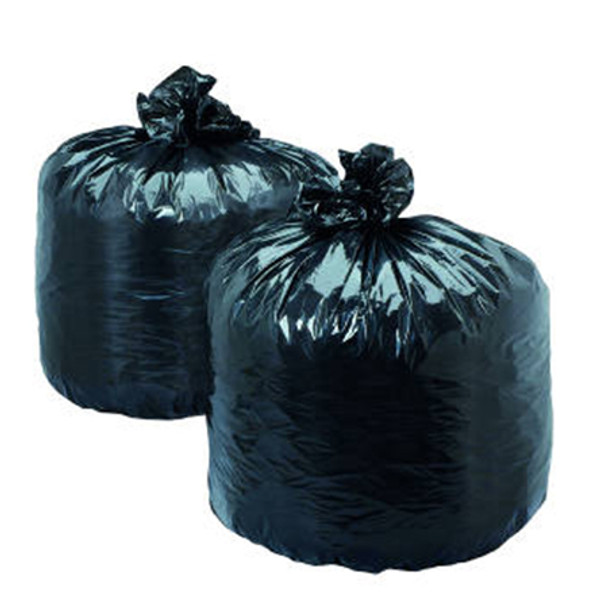 Two Extra Heavy Duty Black Compactor Sacks next to each other.