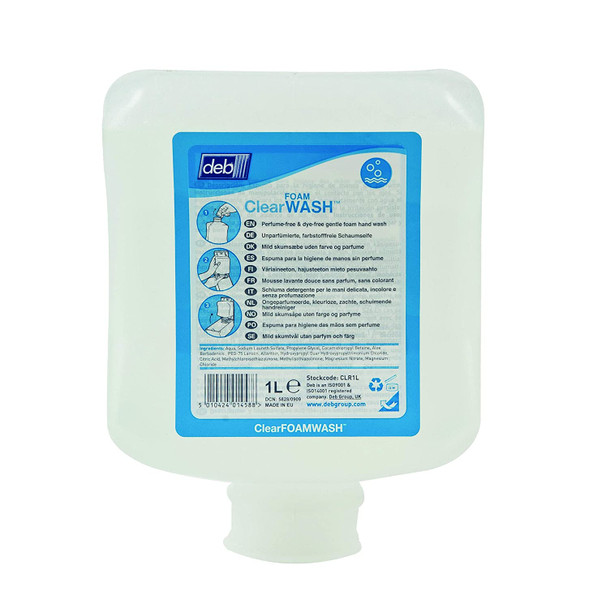 Deb Clear Foam Wash 1L