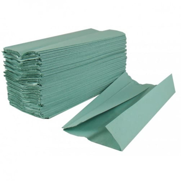 Interfold Green 1 Ply Hand Towel