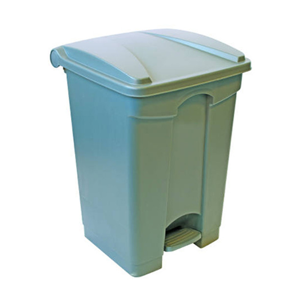 45ltr Grey Plastic Pedal Bin