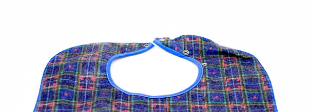 Top section of a Tartan Blue Clothing Protector