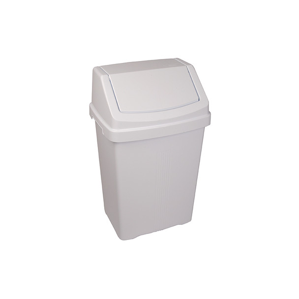 50ltr White Swing Bin