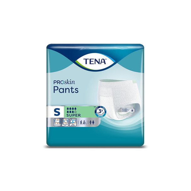 Tena Super Small Pants packaging