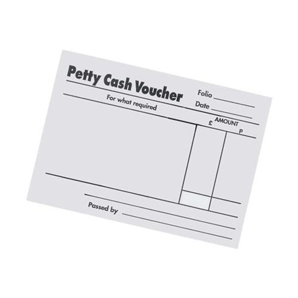 Petty Cash Pad 80 Sheets 5 Pack
