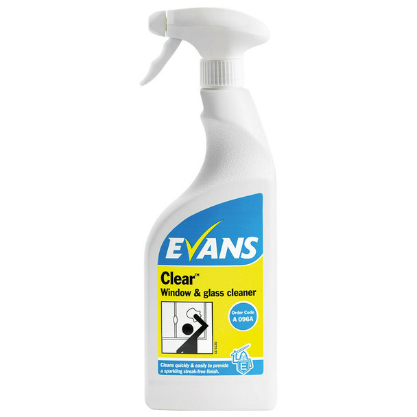 Evans Glass and Steel Cleaner 750ml Bottle