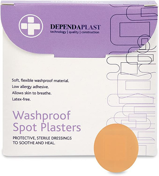 Washproof Plasters Spot 100 Pack