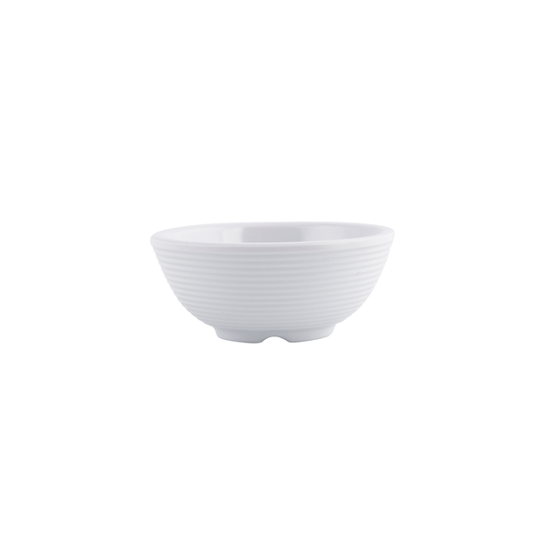 Full shot of White Melamine Fluted Ramekin 2 oz.