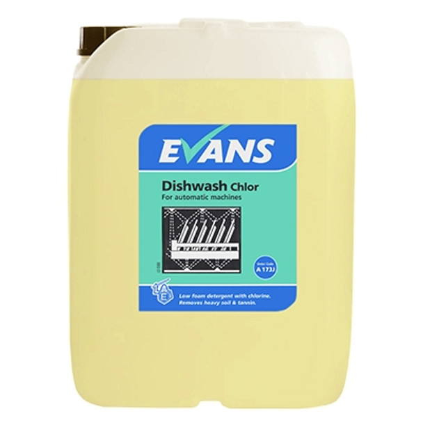 Full shot of Evans Dishwash Chlor 5Ltr.