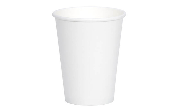 Full shot of 16 oz SIngle Wall Coffee Cup White.