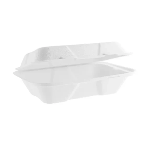 Vegware VA-SH89 Compostable Bagasse Takeaway Food Containers 9 x 6 Inches 200 Pack