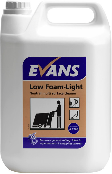 Evans Low Foam Light Scrubber Drier Detergent 5ltr