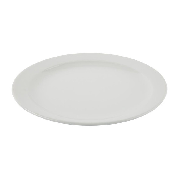 Side top view Olympia Athena Narrow Rimmed Plates.