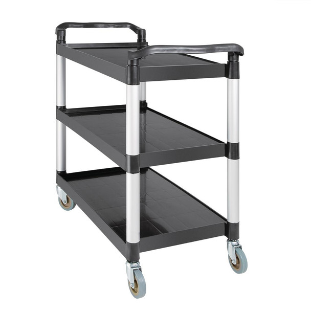 Side shot of Vogue Polypropylene Mobile Trolley Large.