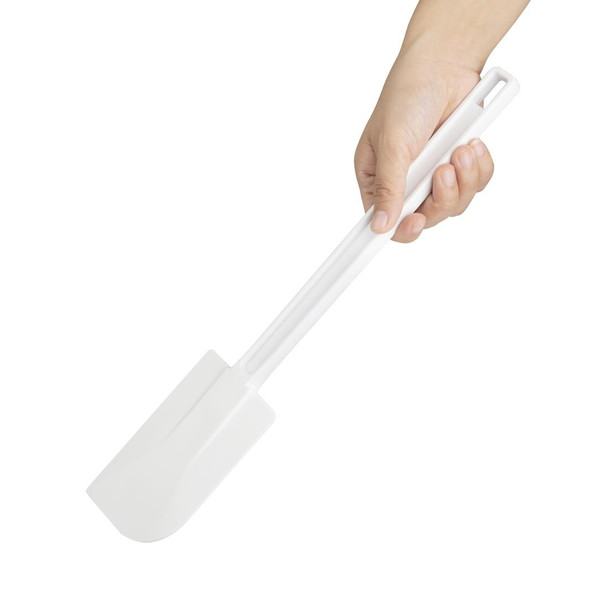 Hand holding Vogue Rubber Ended Spatula 14".