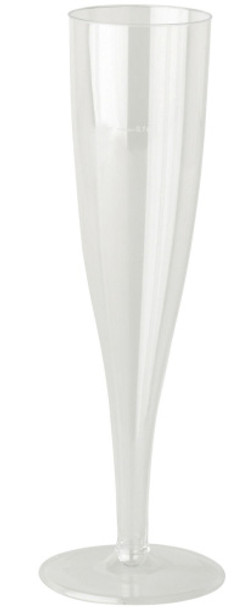 Disposable Recyclable PP 135ml Champagne Flutes 10 Pack