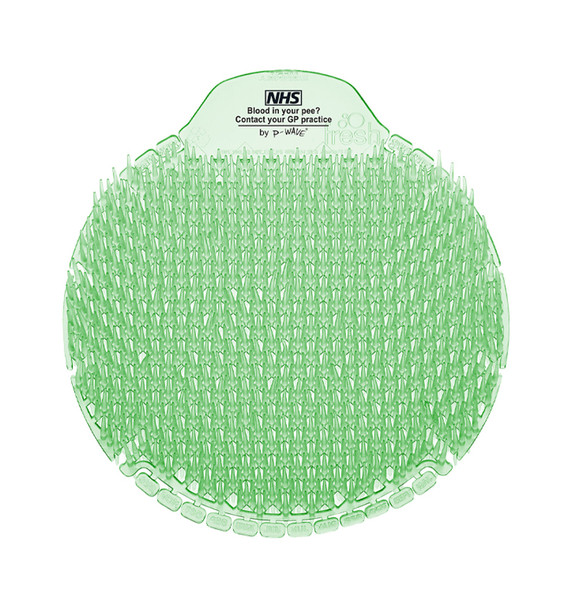 P-Wave Slant 6 Urinal Screen Cucumber & Melon 10 Pack