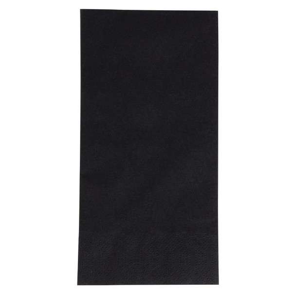 100 Pack 3 Ply Black Paper Napkin 8 Fold 40 x 40 cm