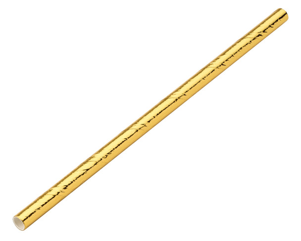 Biodegradable Gold Paper Straws 5.5" (14cm) 250 Pack