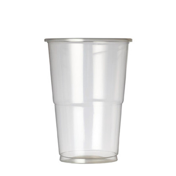 50 Pack eGreen Flexy-Glass Recyclable Disposable Half Pint Glass to Brim CE Marked 284ml / 10oz F612AC