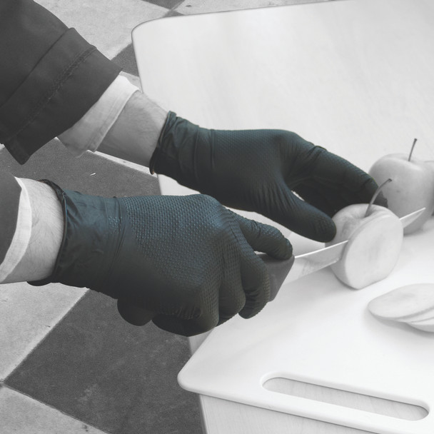 Tough Nitrile Gloves for use in Food Preparation