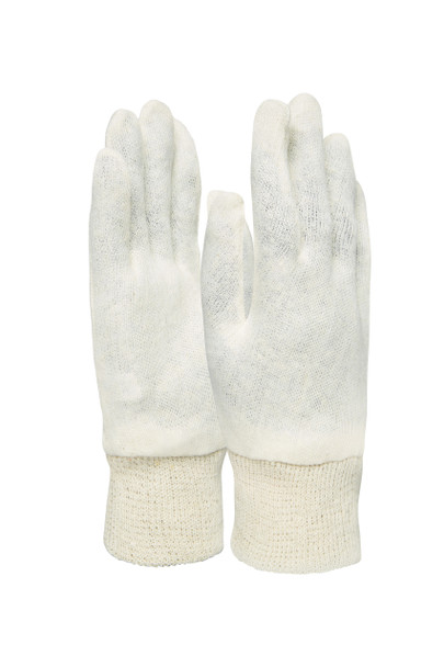 Knitted Stockinette Polycotton Die Gloves 20 Pack
