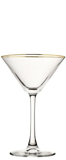 Utopia Enoteca Martini Gold Rim 7.5oz/22cl 6 Pack