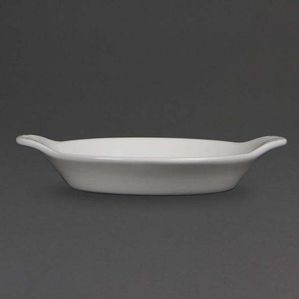 Olympia Whiteware Round Eared Dishes 170 x 140mm 6 Pack W439